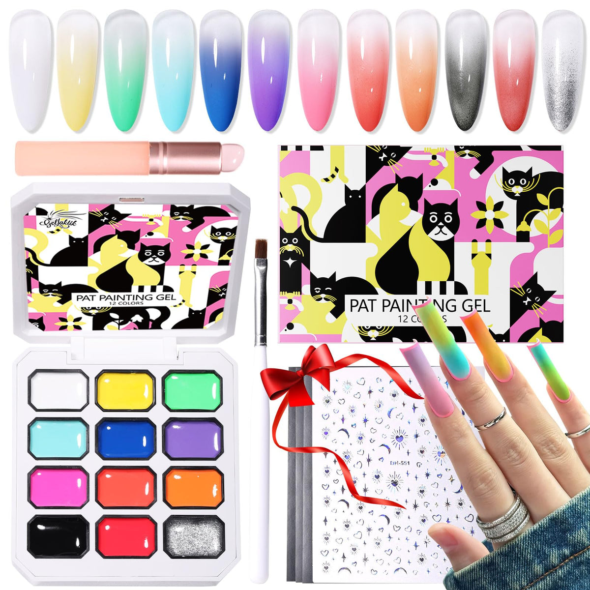 GELLAKTIK front packaging showing kit contents and benefits