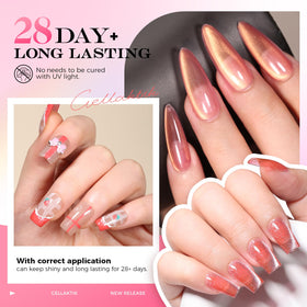 GELLAKTIK paired with glue remover for safe, easy press-on nail removal