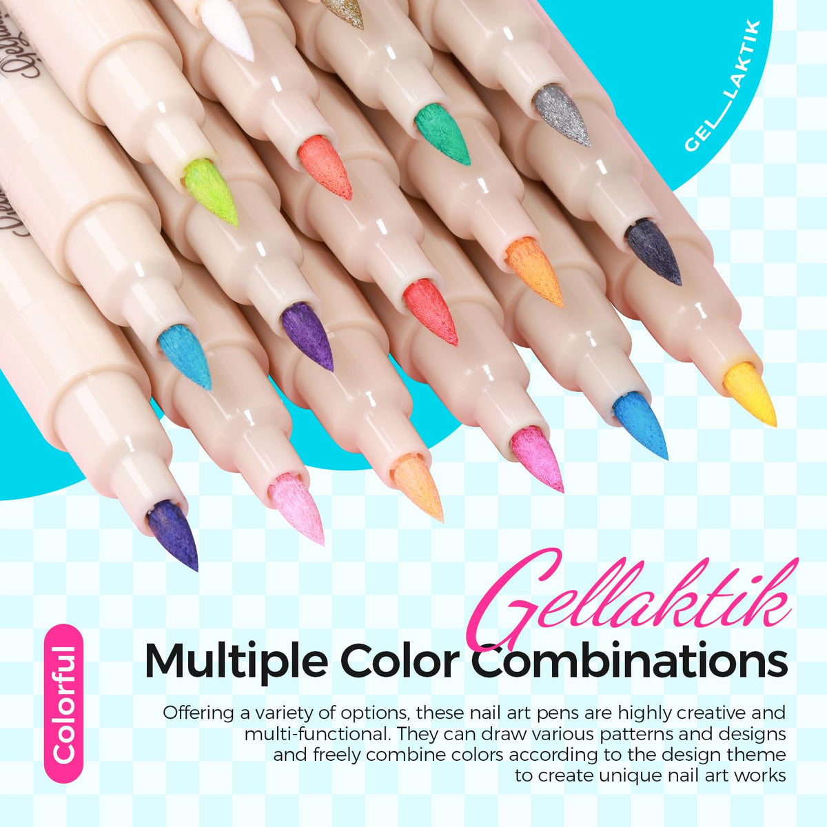 GELLAKTIK pen being used at home for easy DIY manicure convenience