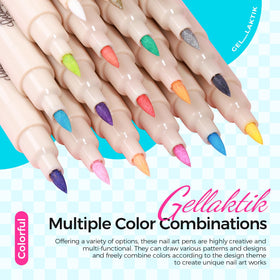 GELLAKTIK pen being used at home for easy DIY manicure convenience
