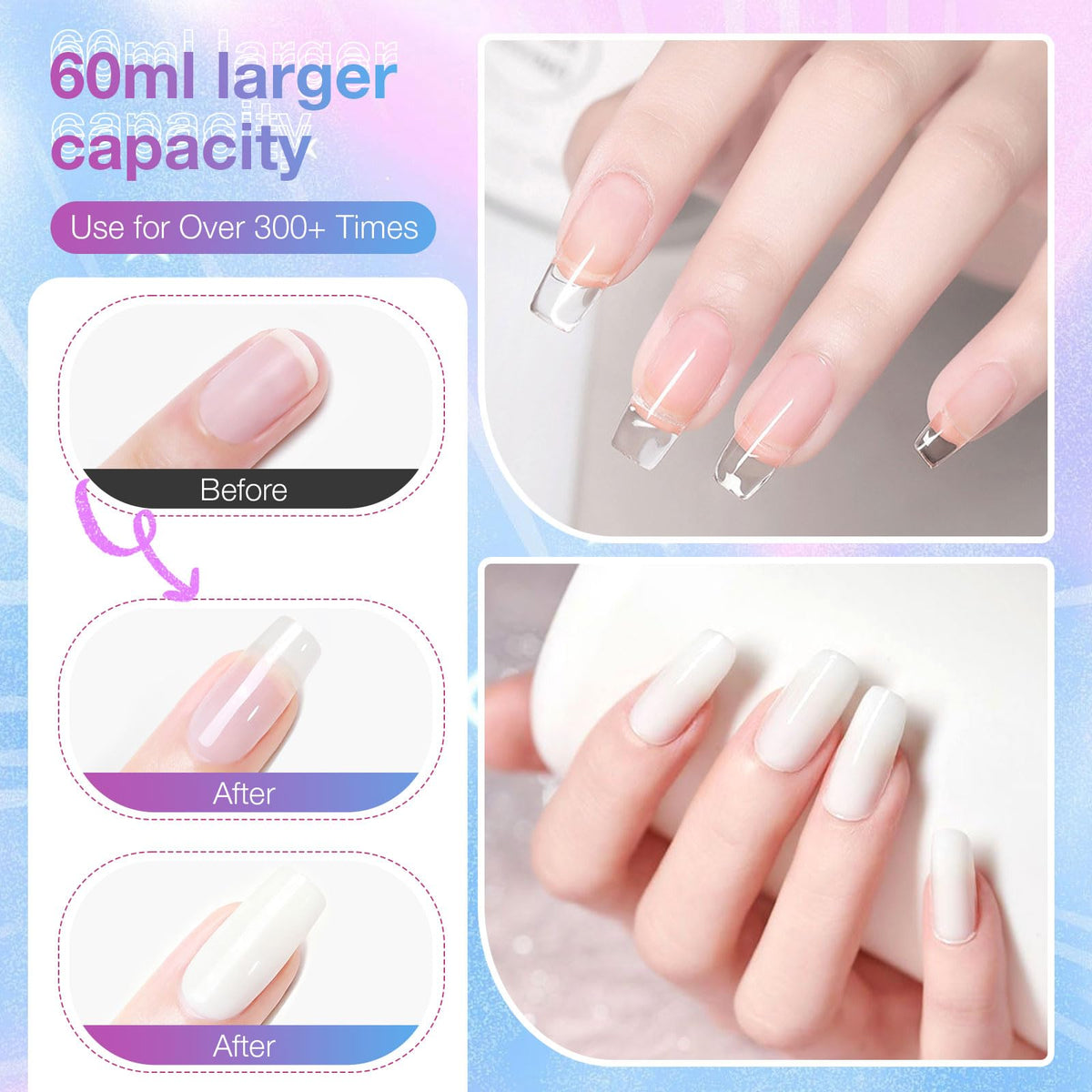 GELLAKTIK nail file and cuticle pusher tools for neat edge shaping