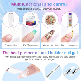 GELLAKTIK sculpting pen shaping gel for precise three-dimensional details
