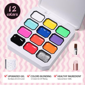 GELLAKTIK sticker sheets and tools arranged for easy use