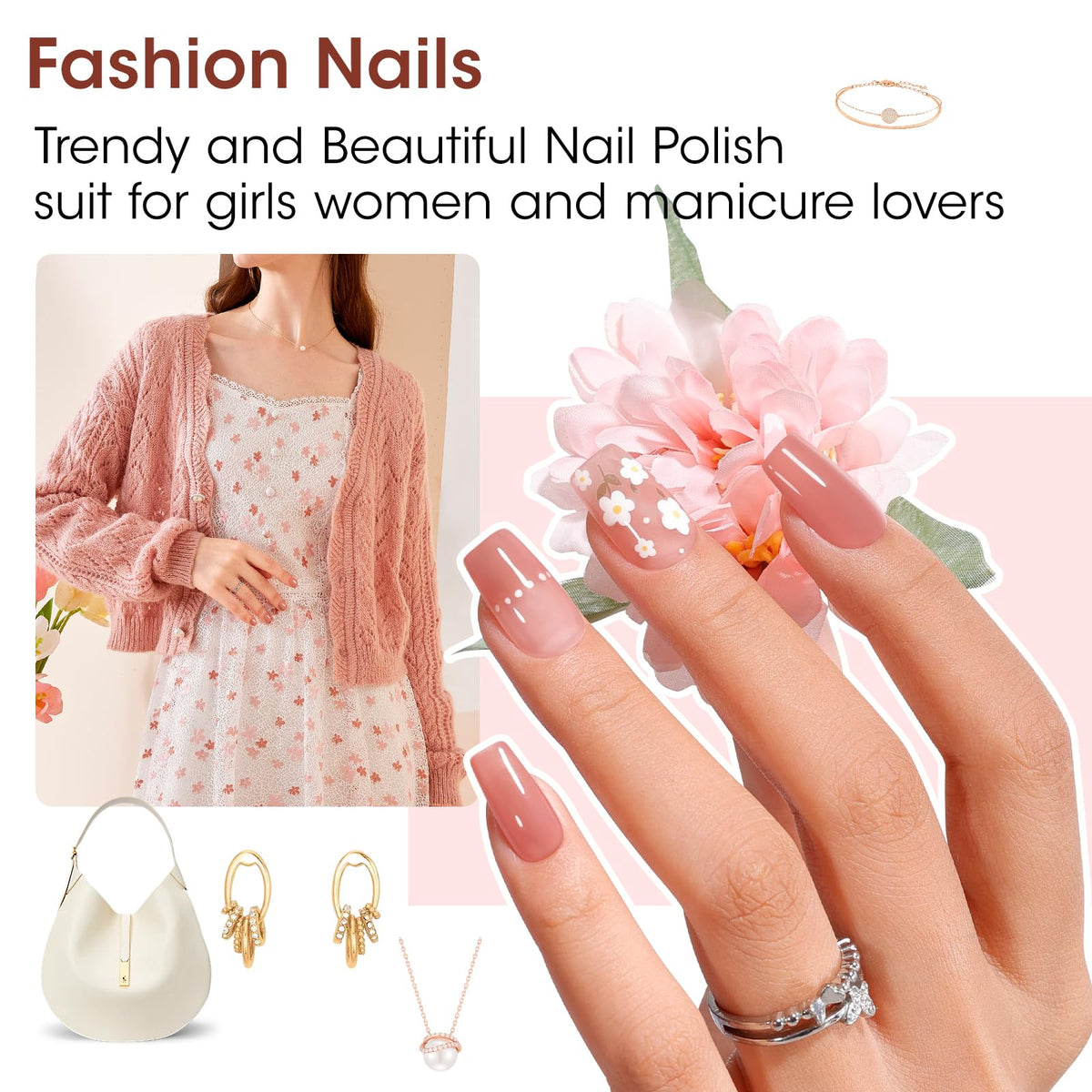 GELLEN polish applied on fingers demonstrating neat, glossy result
