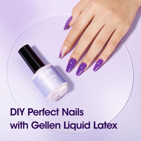 GELLEN bottle in hand to show compact 15ml size and travel convenience
