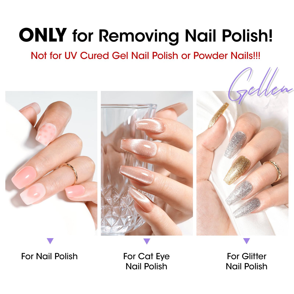 GELLEN bottle label and 6.1 fl oz volume clear