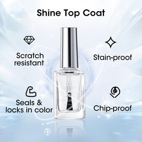 GELLEN brush and cap detail displaying brush shape for smooth, even application benefit
