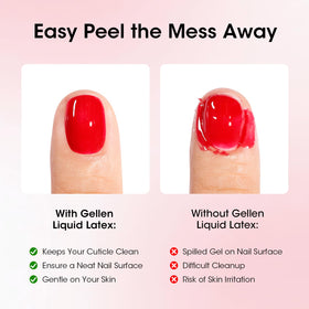GELLEN brush applicator closeup demonstrating precise edge application benefit