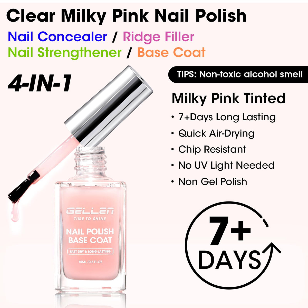 GELLEN brush stroke texture revealing smooth application and quick-dry benefit