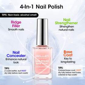 GELLEN close-up of milky-pink sheen providing natural concealing look