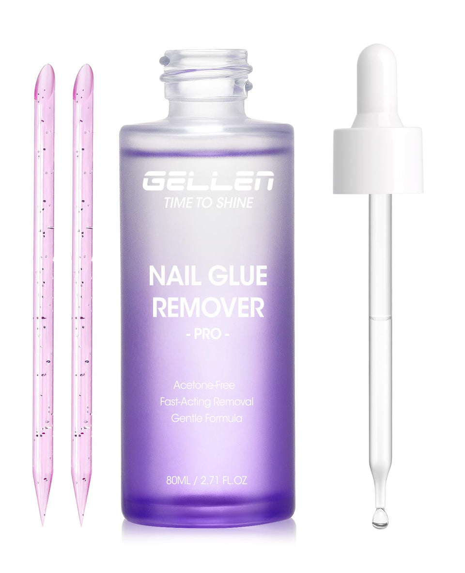 GELLEN front view 80ml bottle showing label and capacity, easy targeted removal