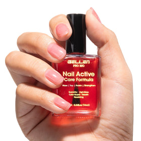 GELLEN front bottle showing rose mirror-like shine and one-step benefit