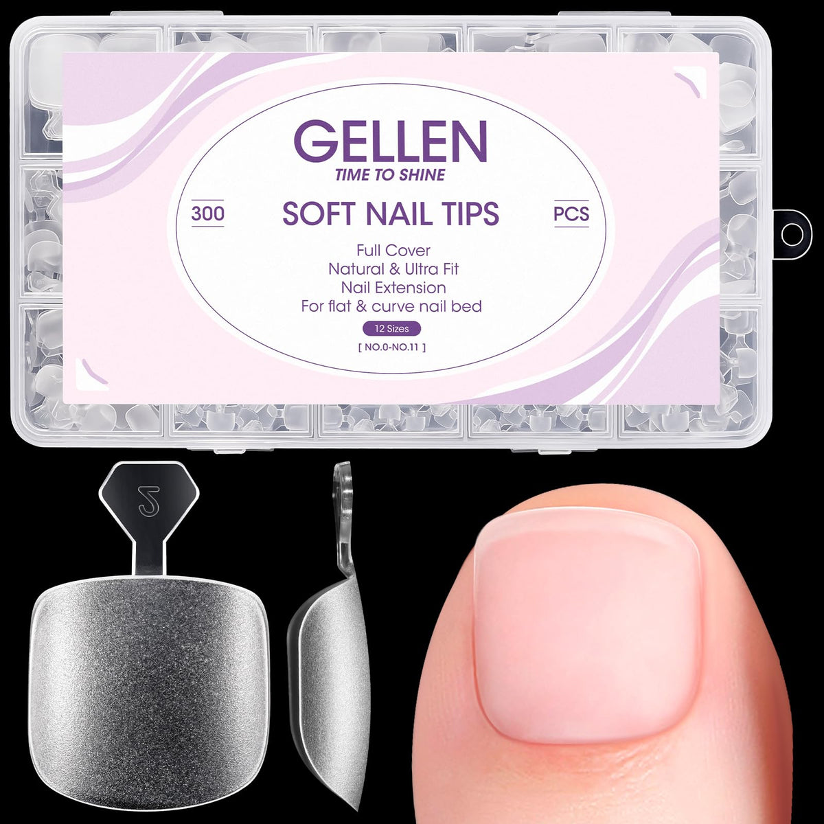 GELLEN front packaging showing 300PCS kit and benefits