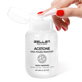 GELLEN front packaging showing 8 fl oz bottle and clear branding for fast removal