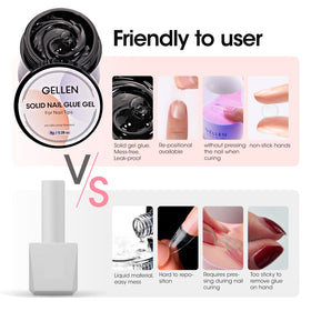 GELLEN gel texture close-up highlighting mess-free application benefit