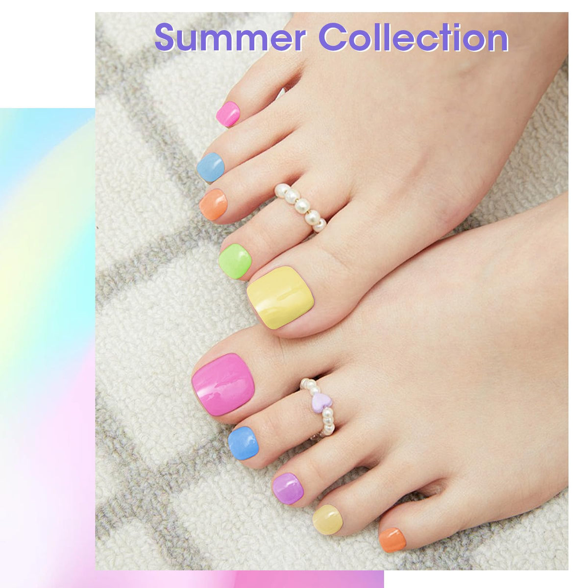 GELLEN hand model wearing pastel manicure for wearable everyday style
