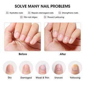 GELLEN in-use photo applying base coat to fingers for instant smoothing