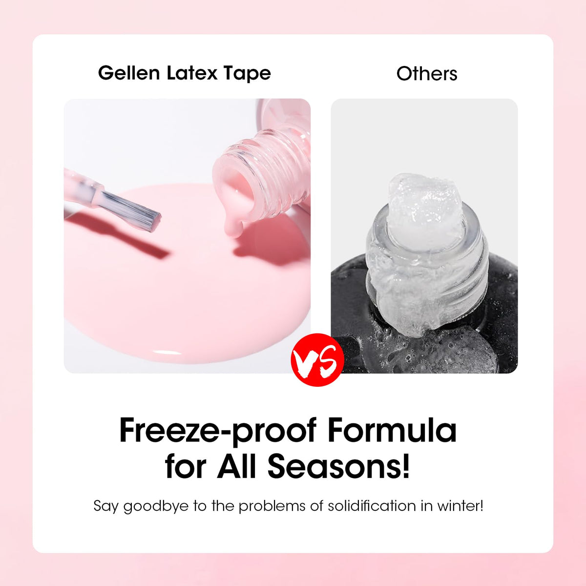 GELLEN in use during home manicure showing clean cuticle protection benefit