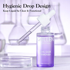 GELLEN in use removing press‑on nails, quick glue dissolution and safe removal