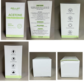 GELLEN label ingredients detail featuring aloe and glycerin for nail-nourishing benefit