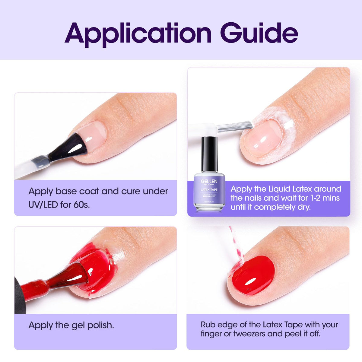 GELLEN lifestyle manicure setup showing product use for salon-quality nails