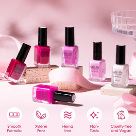 GELLEN pedicure lifestyle scene at beach illustrating long-wearing vacation-ready benefit