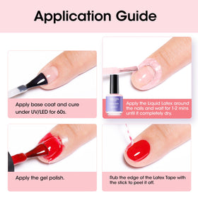 GELLEN peeled barrier after use revealing neat polish edges and fast cleanup benefit