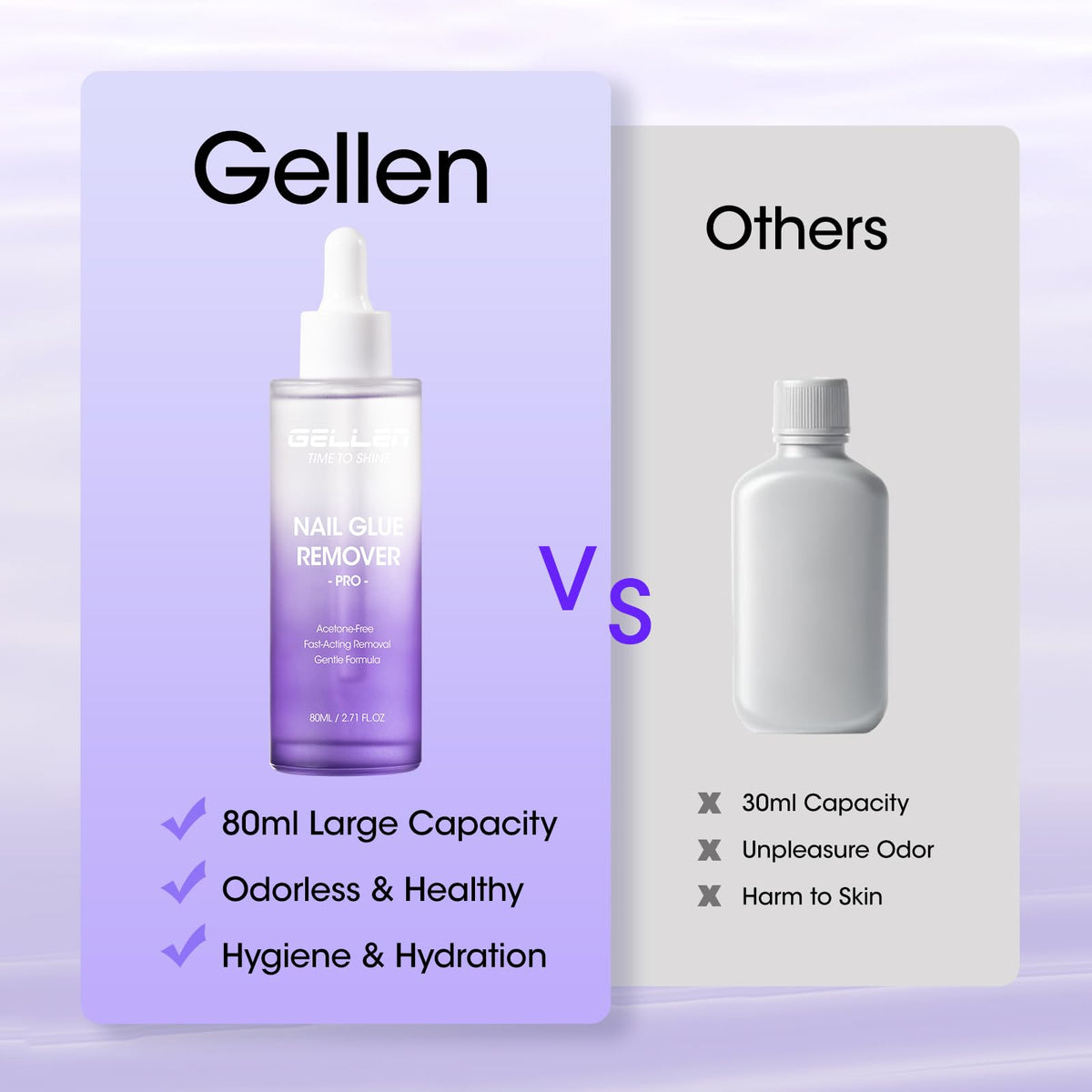 GELLEN pinpoint dropper head close-up showing precise glue placement benefit