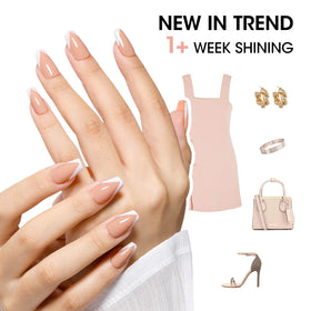 GELLEN polish applied on hands, natural-looking durable manicure benefit