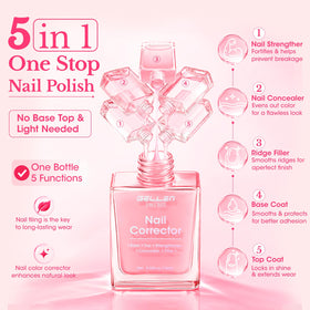 GELLEN brush stroke across swatch illustrating easy one-step application benefit