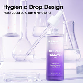 GELLEN removed press-on tip next to natural nail, illustrating protective aftercare