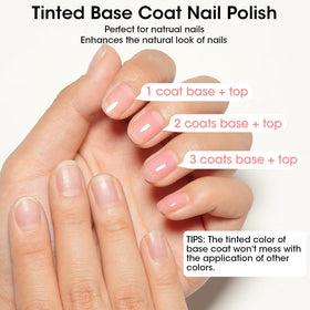 GELLEN before and after ridge filling demonstrating smoother nail surface