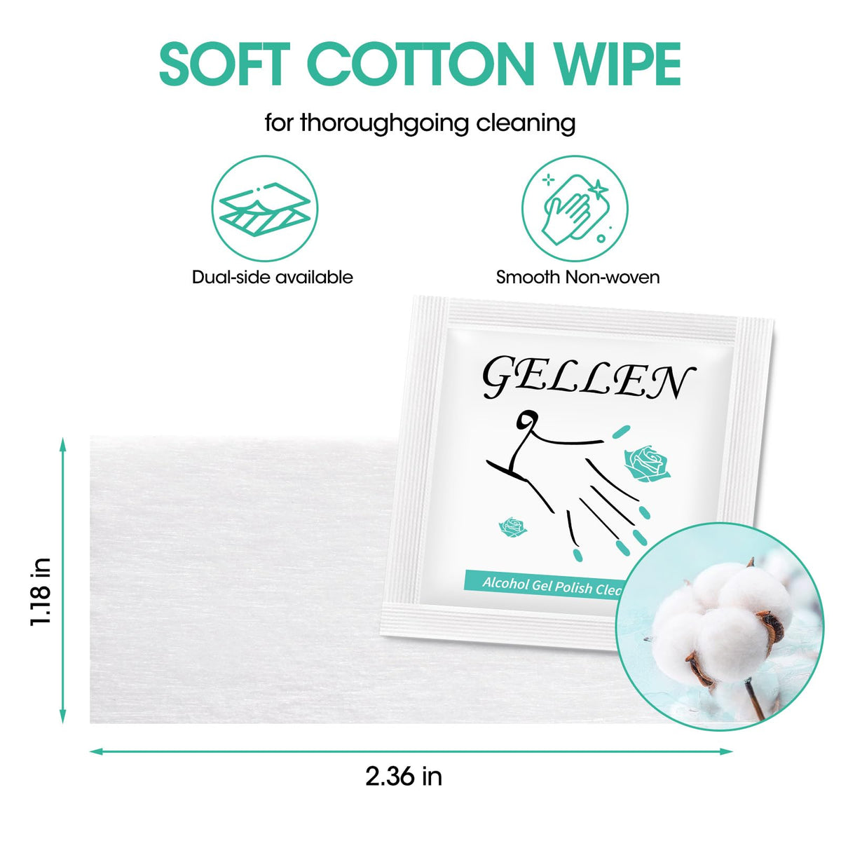 GELLEN wipes on a salon station illustrating professional use and neatness