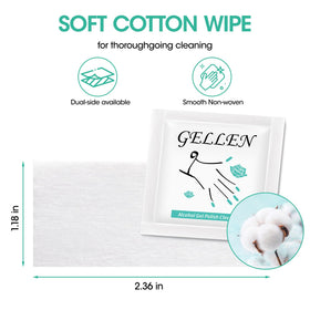 GELLEN wipes on a salon station illustrating professional use and neatness