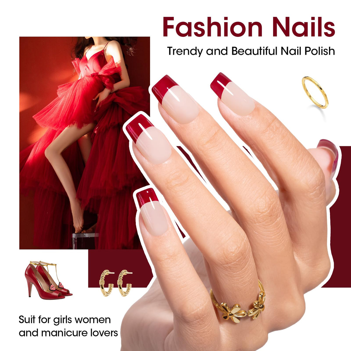 GELLEN swatch on natural nails illustrating true-on-nail coverage benefit