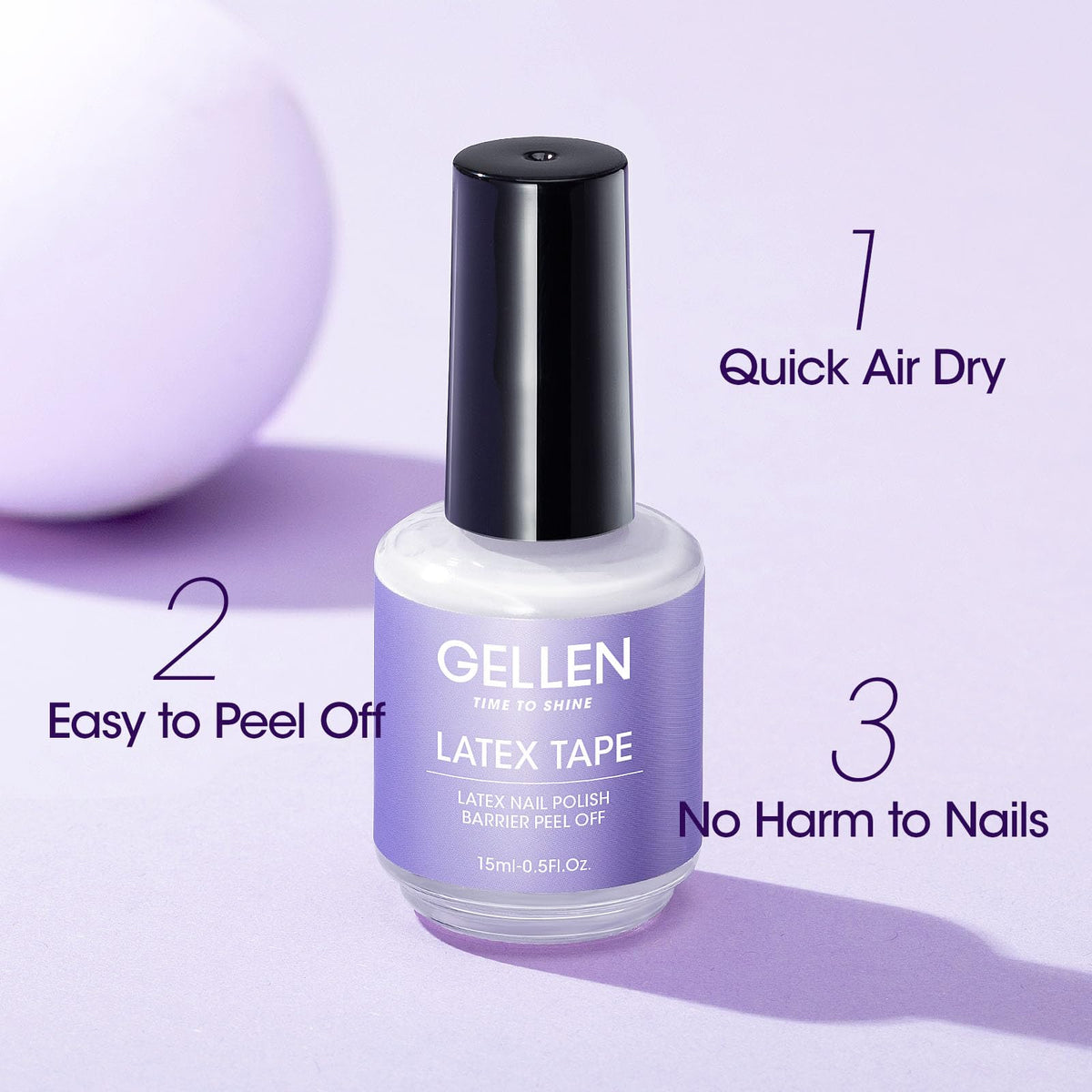 GELLEN texture applied at cuticle line demonstrating smooth, quick-dry barrier