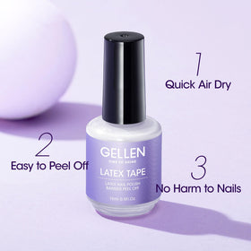 GELLEN texture applied at cuticle line demonstrating smooth, quick-dry barrier
