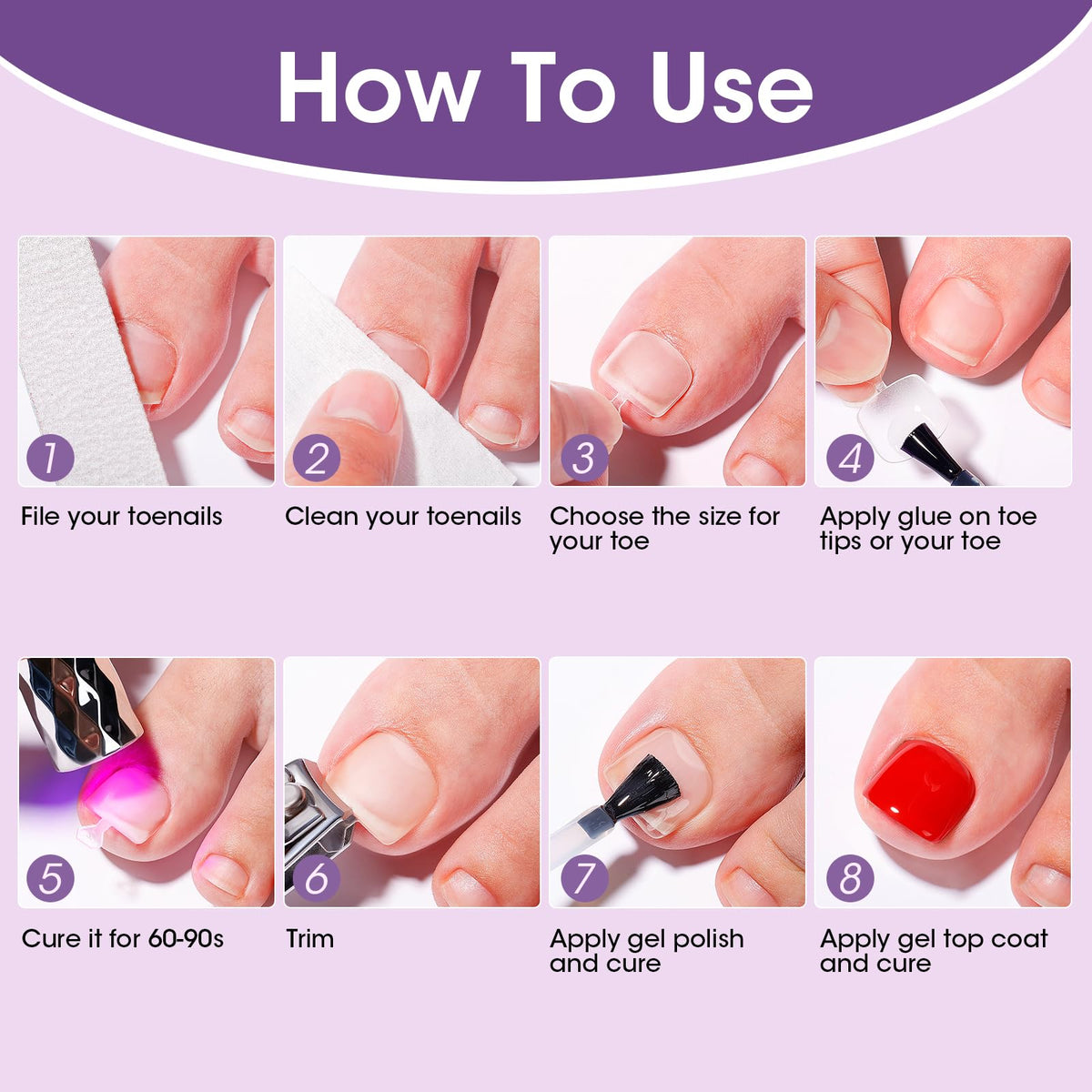 GELLEN tools with tips ready for DIY or salon application