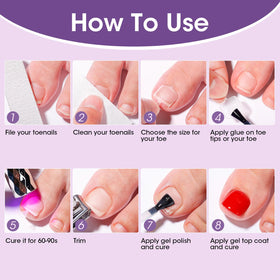 GELLEN tools with tips ready for DIY or salon application