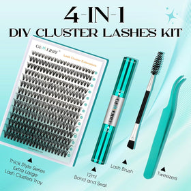 GEMERRY application in use showing DIY lash placement and time-saving