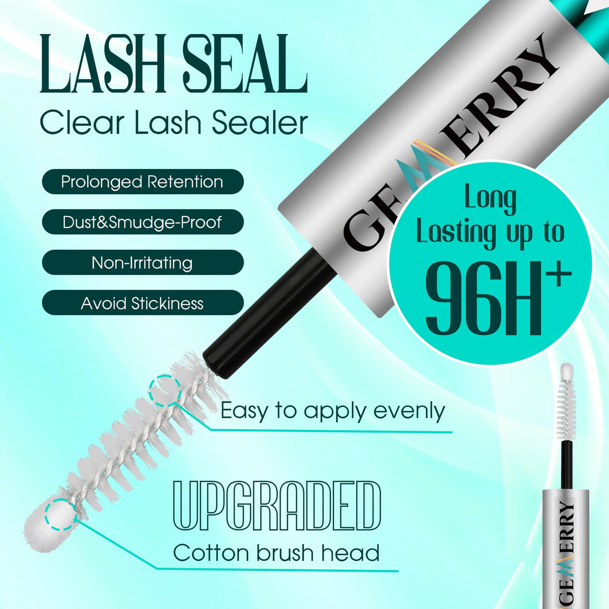 GEMERRY black bond brush applying adhesive like mascara for precise placement