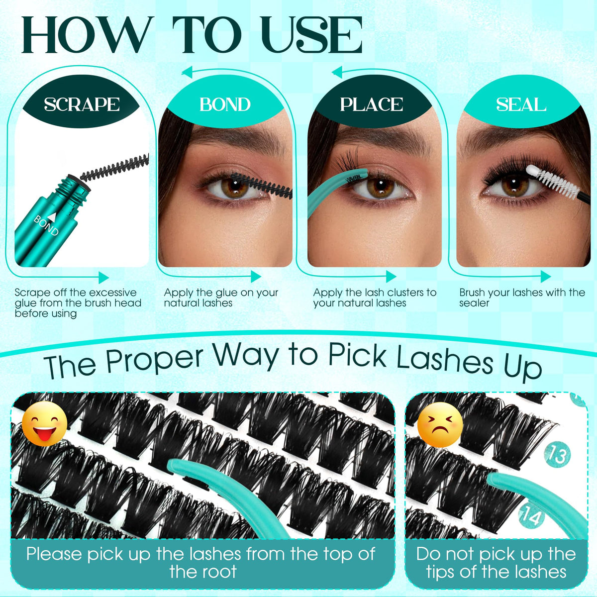 GEMERRY model wearing dramatic lashes showing instant glam benefit