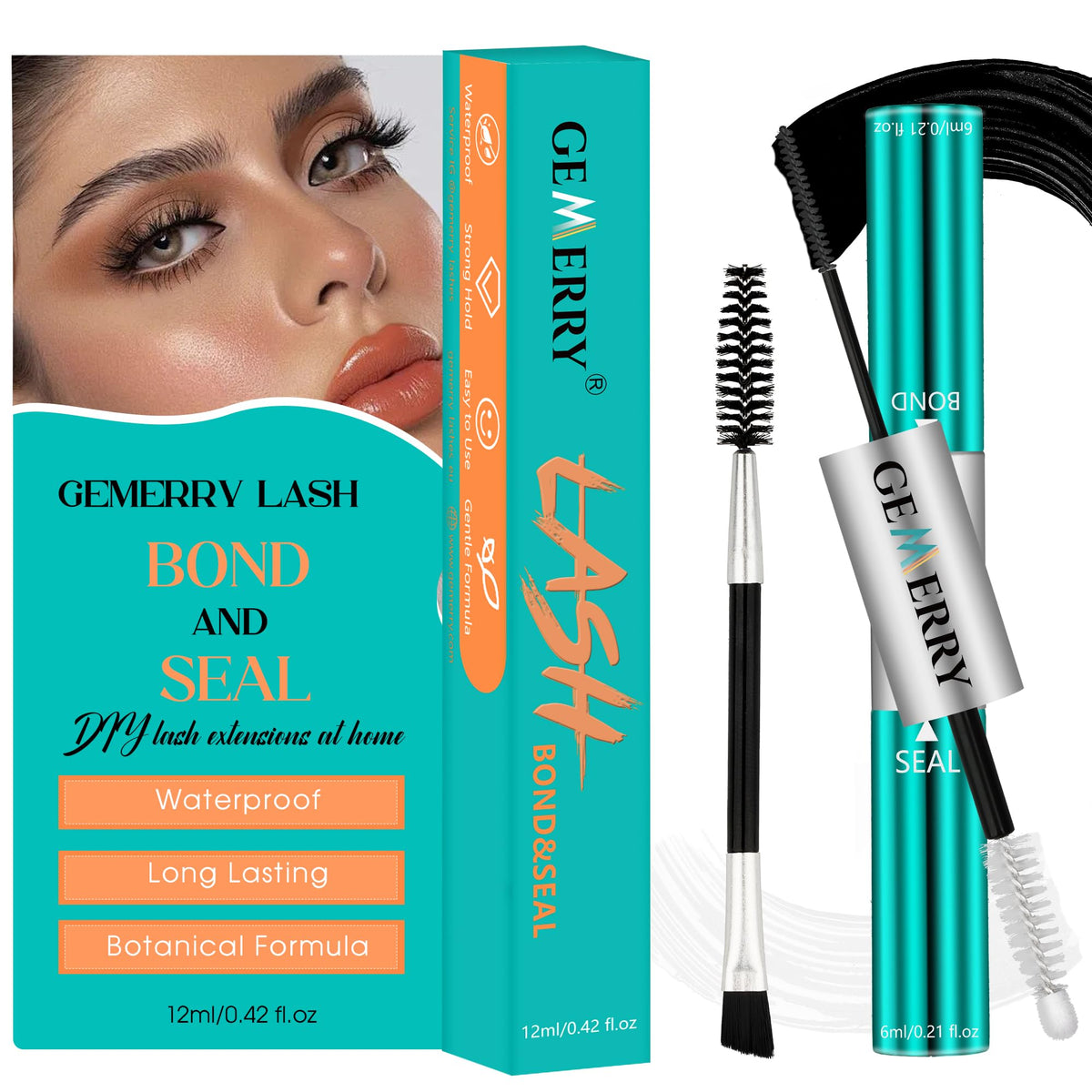 GEMERRY front packaging showing product and benefits for longer wear