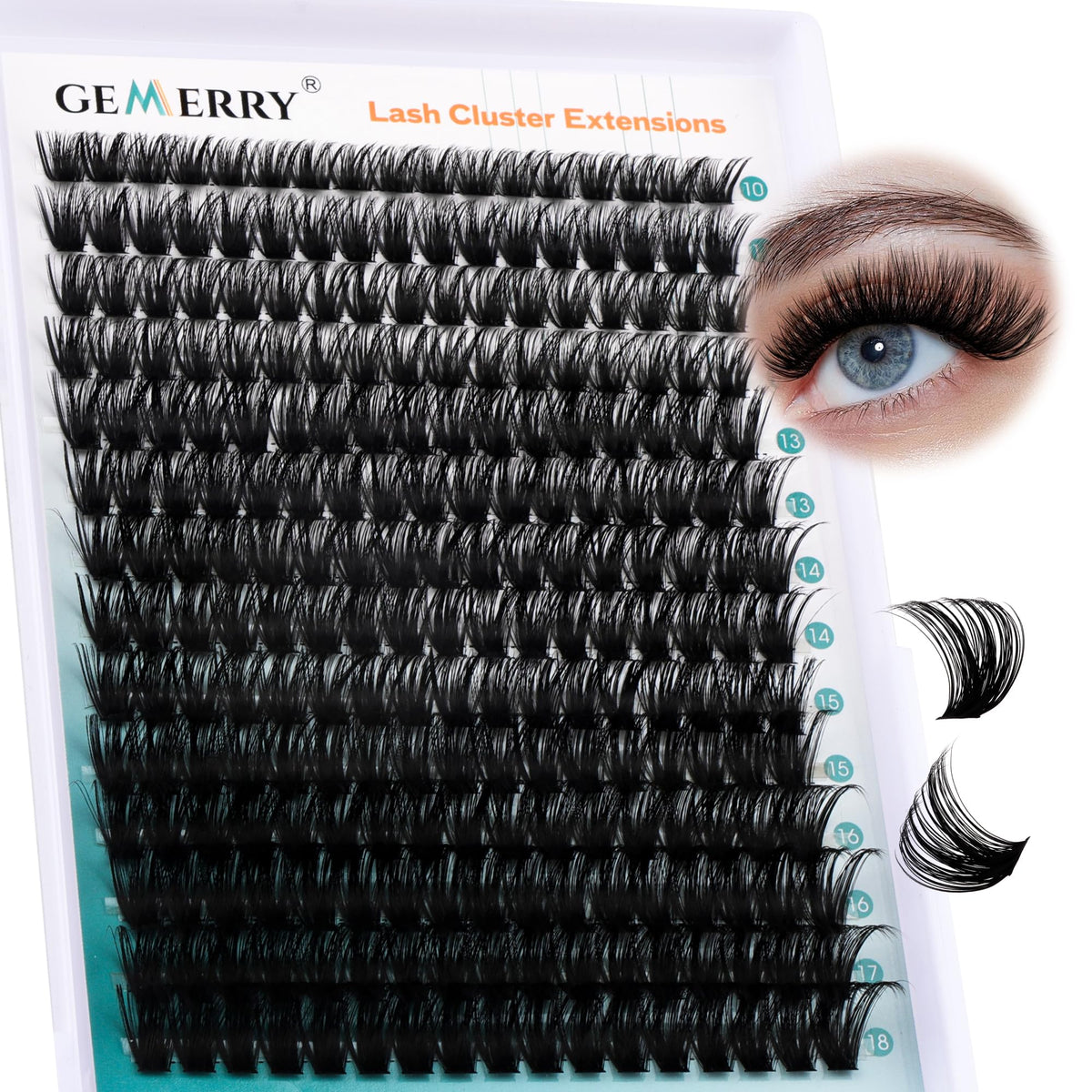 GEMERRY front tray display showing full 280pcs pack and variety