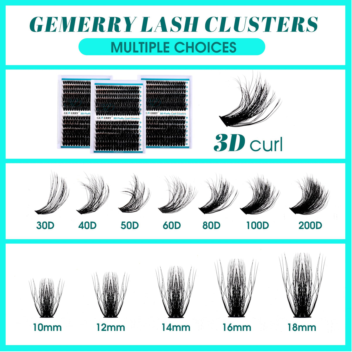GEMERRY lashes worn by model for a natural daytime boost, comfortable look