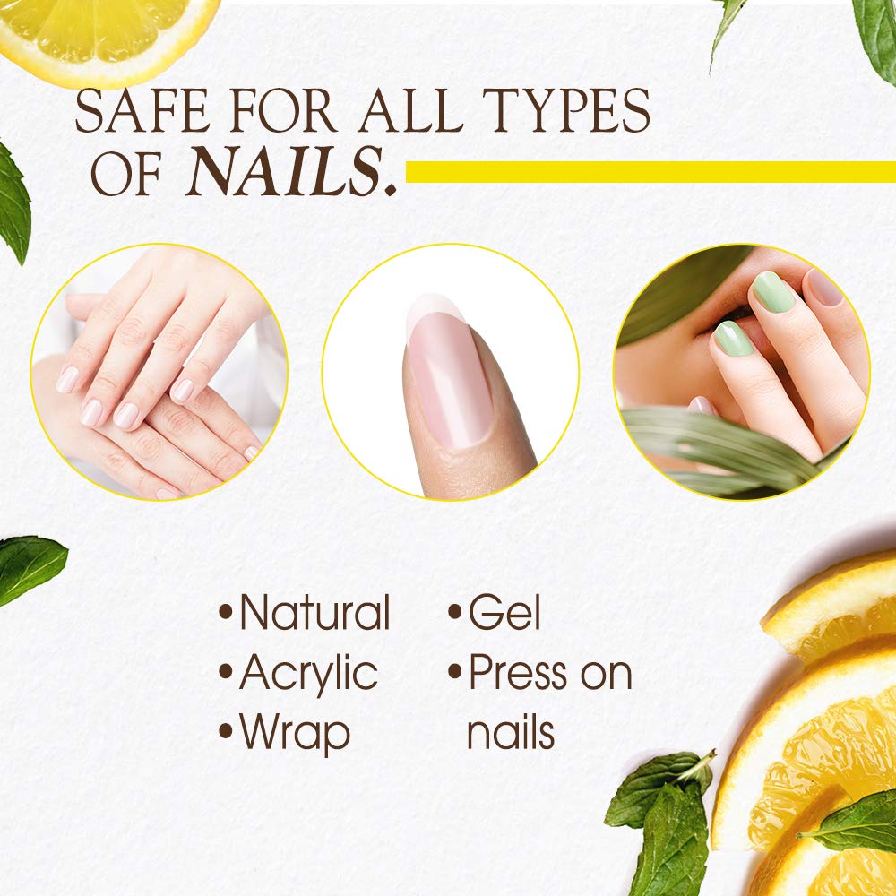 Gena nail before and after comparison showing brighter nails and improved appearance