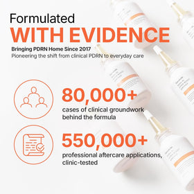 Genabelle ampoule on bathroom vanity suggesting daily routine convenience and glow benefit