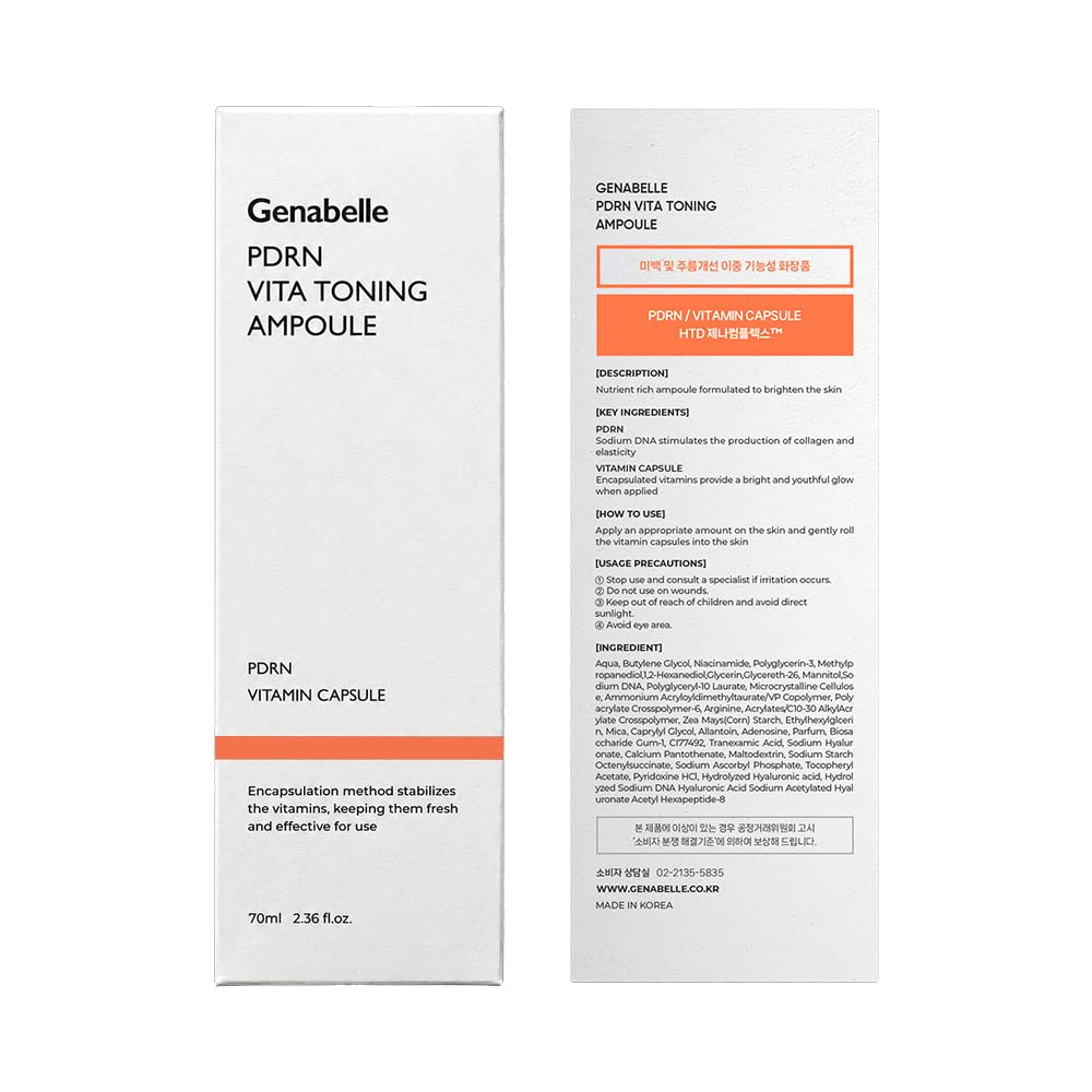 Genabelle close-up before and after texture illustrating visible smoothing benefit