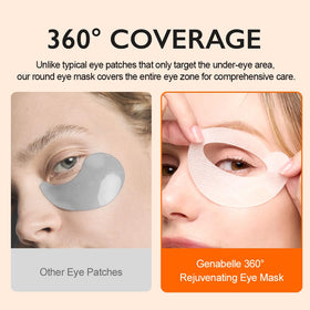Genabelle eye mask in hand for scale showing generous patch size