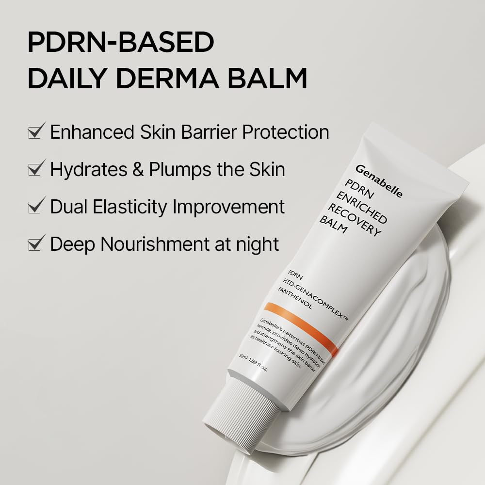 Genabelle recovery balm applied on hand demonstrating soothing finish and quick absorption benefit